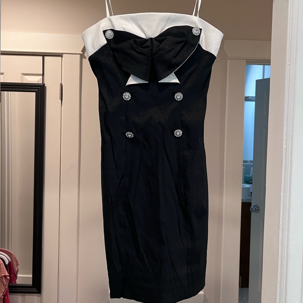 Vintage Cache strapless mini dress